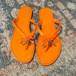 Tory Burch jelly type flip flops